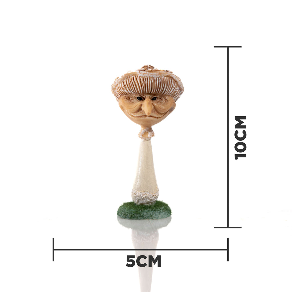 Lot de 3 ornements miniatures en forme de champignons de jardin
