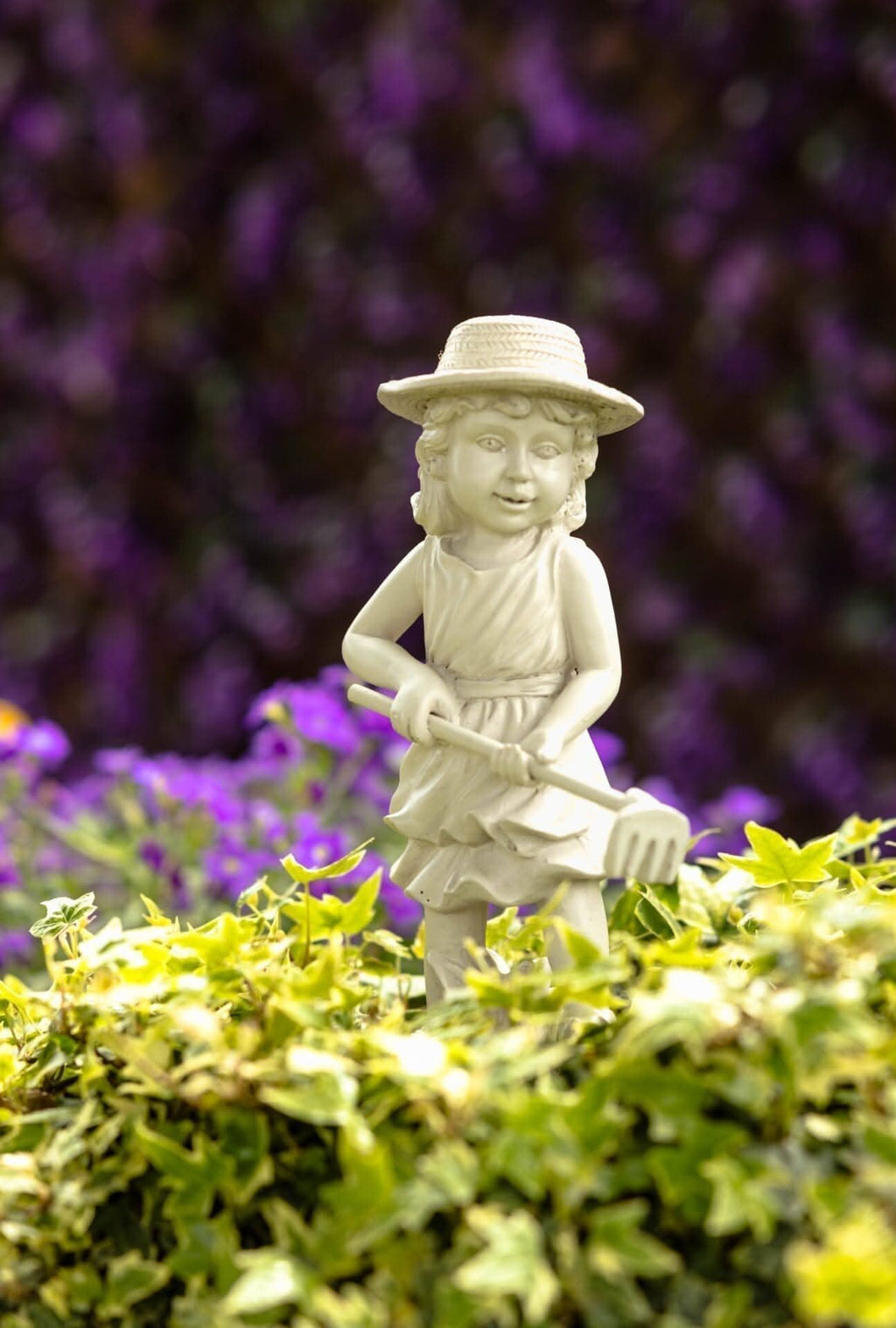 Ensemble de 2 statues de jardinage pour enfants