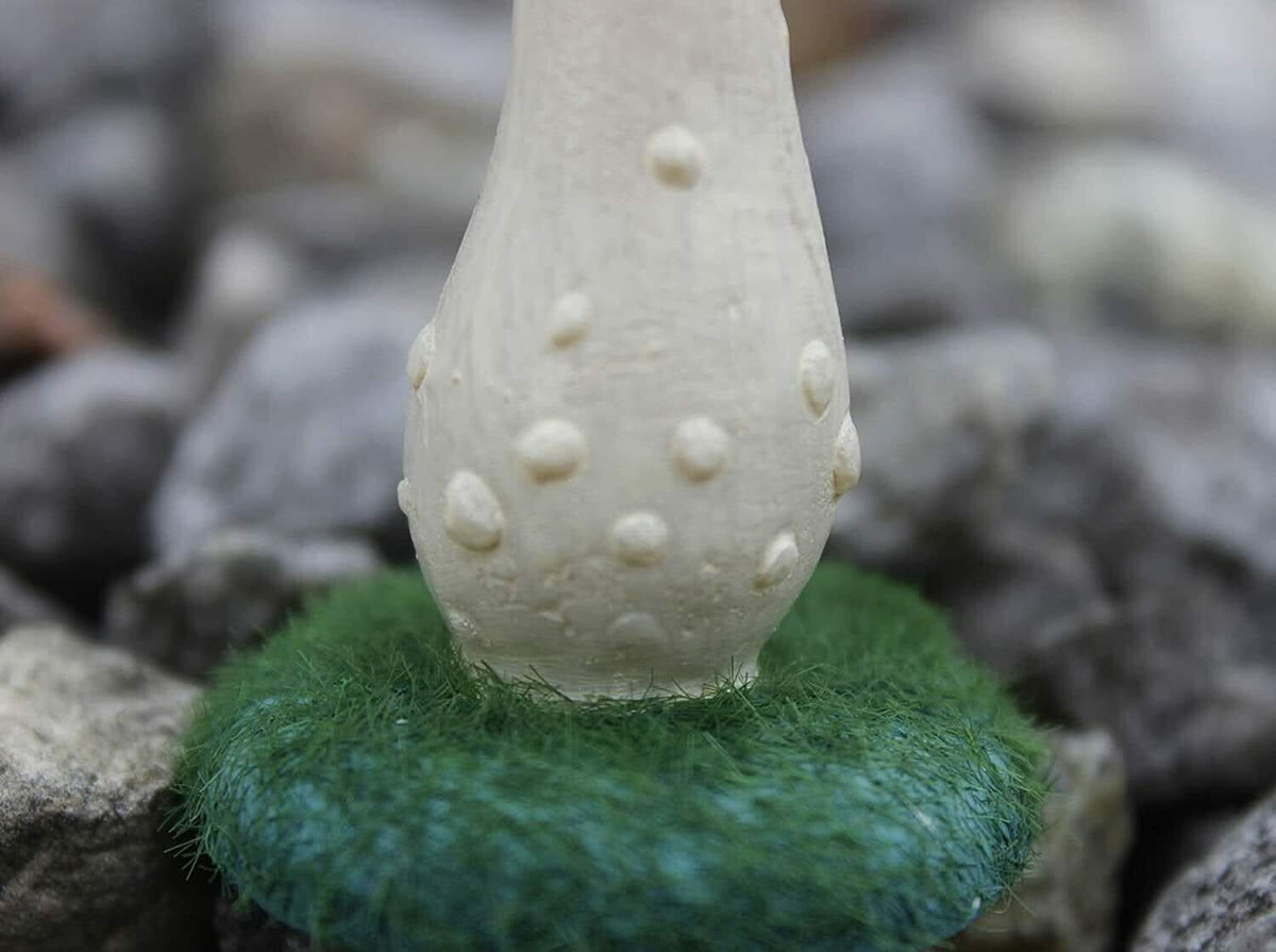 Lot de 3 ornements miniatures en forme de champignons de jardin