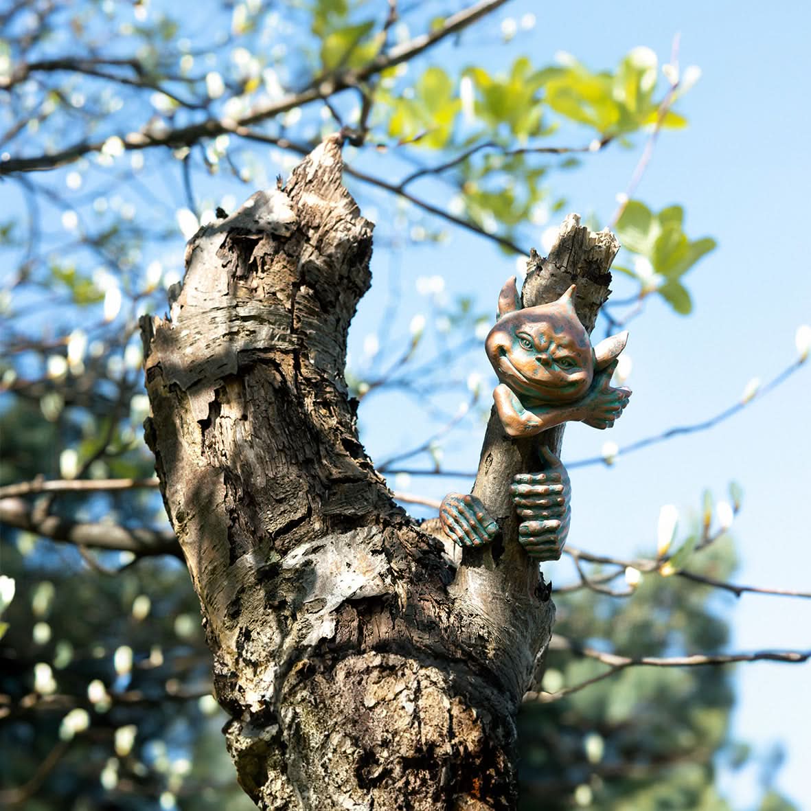 Décoration de jardin Elfe Bûcheron à suspendre à un arbre/une clôture