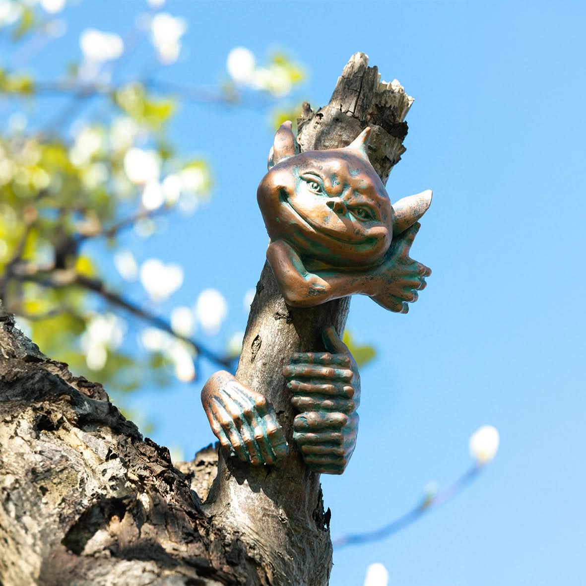 Décoration de jardin Elfe Bûcheron à suspendre à un arbre/une clôture