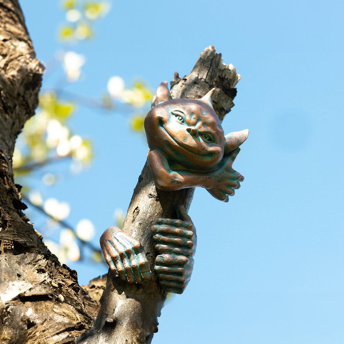 Décoration de jardin Elfe Bûcheron à suspendre à un arbre/une clôture