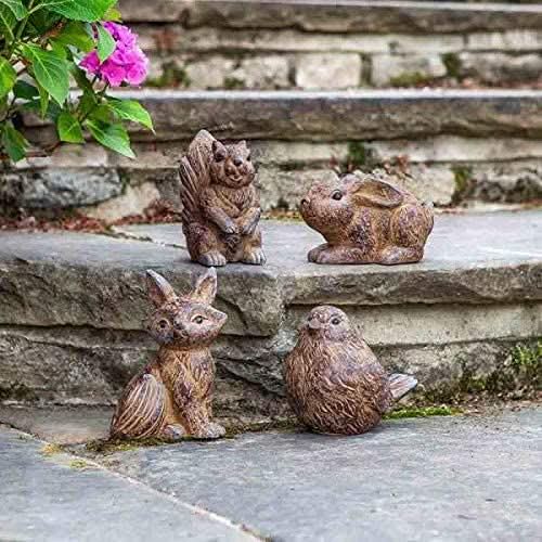 Ornements de jardin Animaux de la Forêt - Écureuil en résine seulement