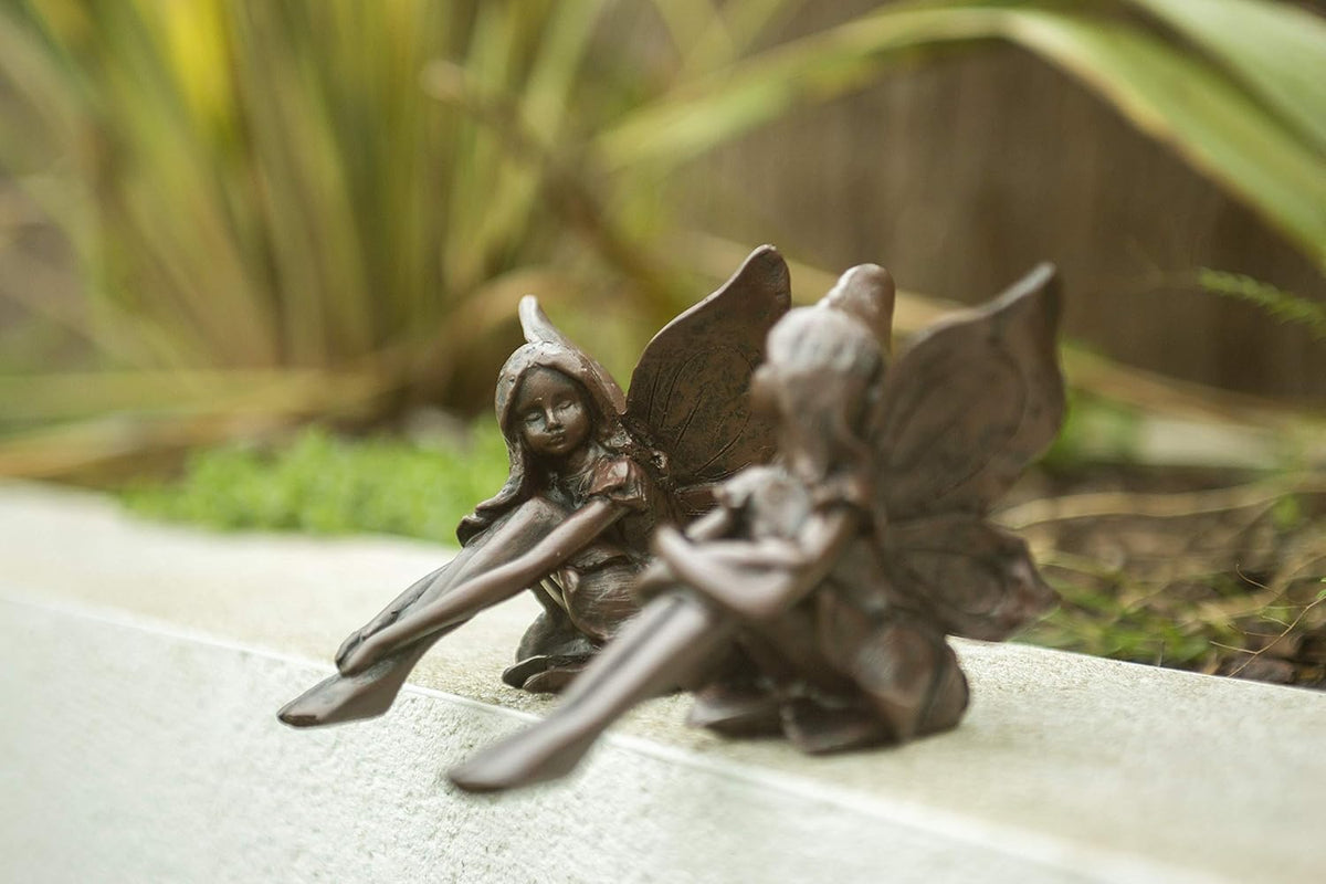 2 figurines miniatures de jardin féerique