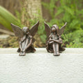 2 figurines miniatures de jardin féerique