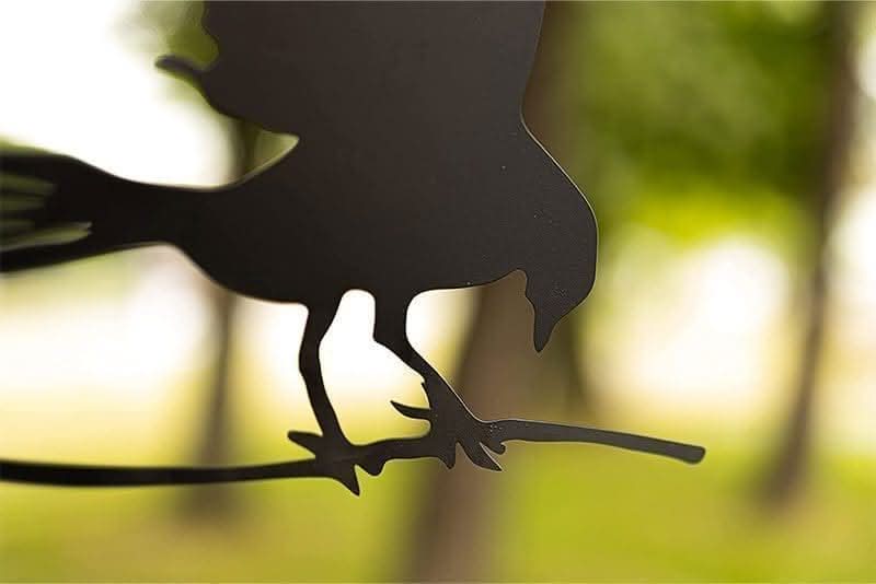 Décoration de jardin en métal silhouette oiseau envolé