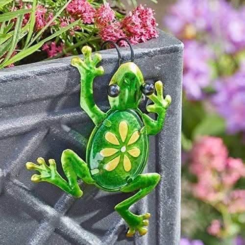 Grenouille Originale Décoration de Jardin à Suspendre pour Pot