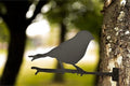 Décoration murale de jardin en métal, silhouette d'oiseau unique