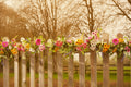 Guirlande de fleurs artificielles, résistante aux UV, décoration extérieure, 1,80 m