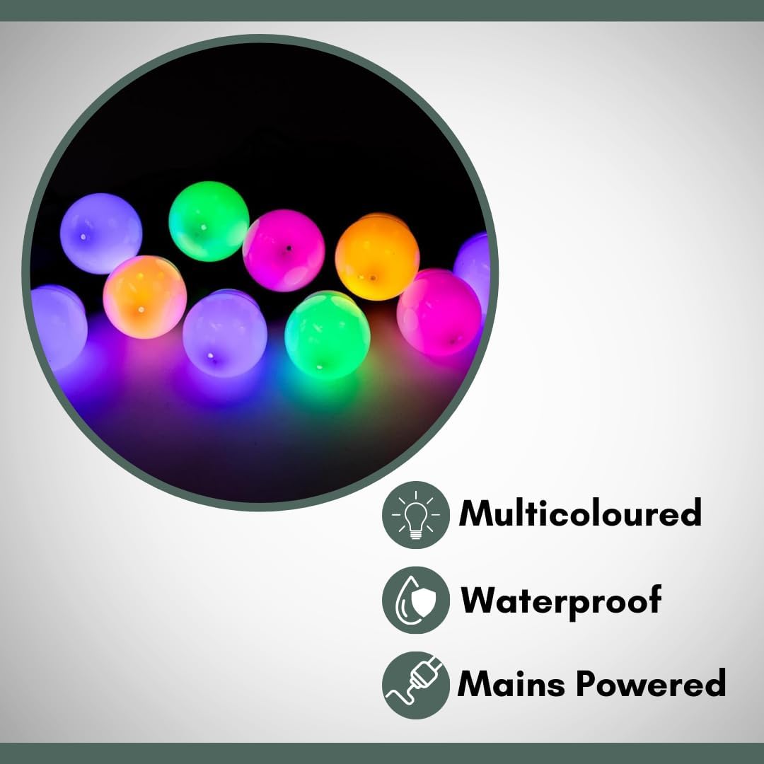 Guirlande Lumineuse Extérieure 14M Multicolore LED Raccordables