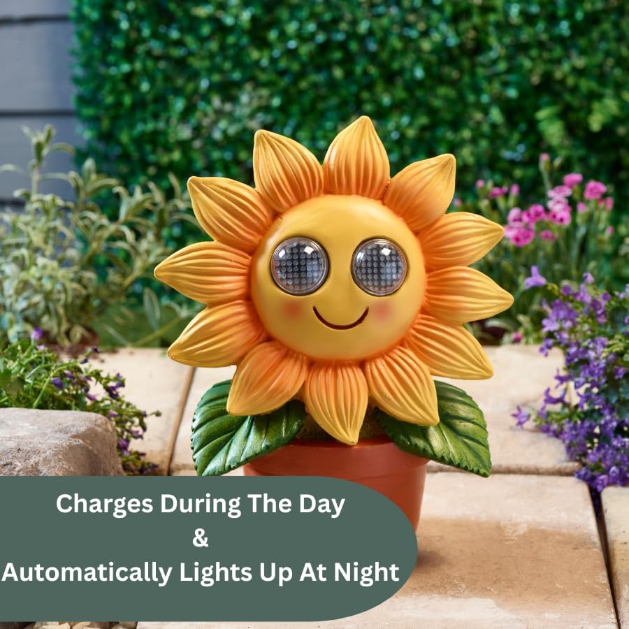 Lampe solaire de jardin Tournesol LED étanche