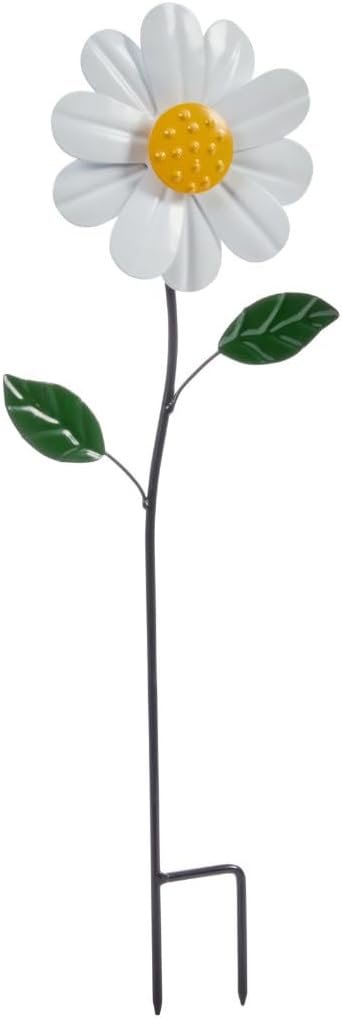 Piquet de jardin décoratif éolien Marguerites 45 cm