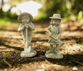 Ensemble de 2 statues de jardinage pour enfants