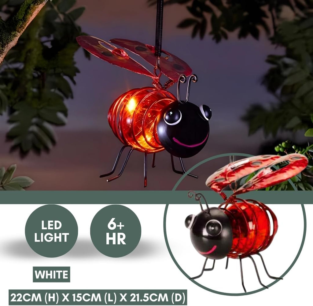 Lampe Solaire Insecte - Coccinelle