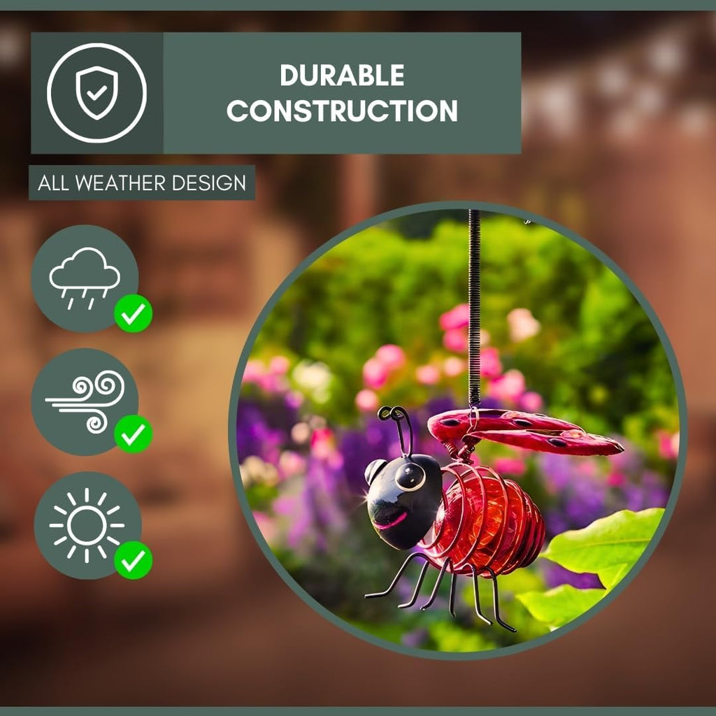 Lampe Solaire Insecte - Coccinelle