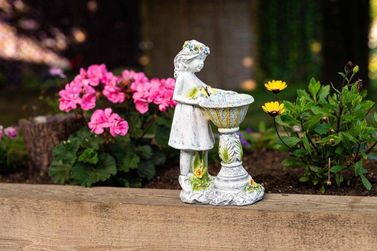 Ornement de jardin LED solaire féérique