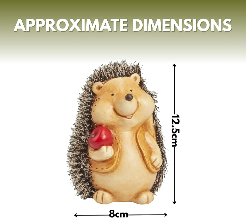 Lot de 3 décorations de jardin bébé hérisson figurines d'animaux en résine étanches