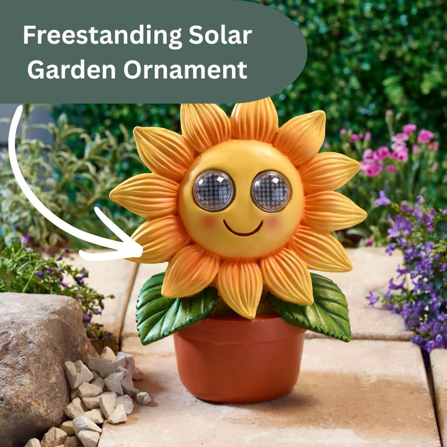 Lampe solaire de jardin Tournesol LED étanche