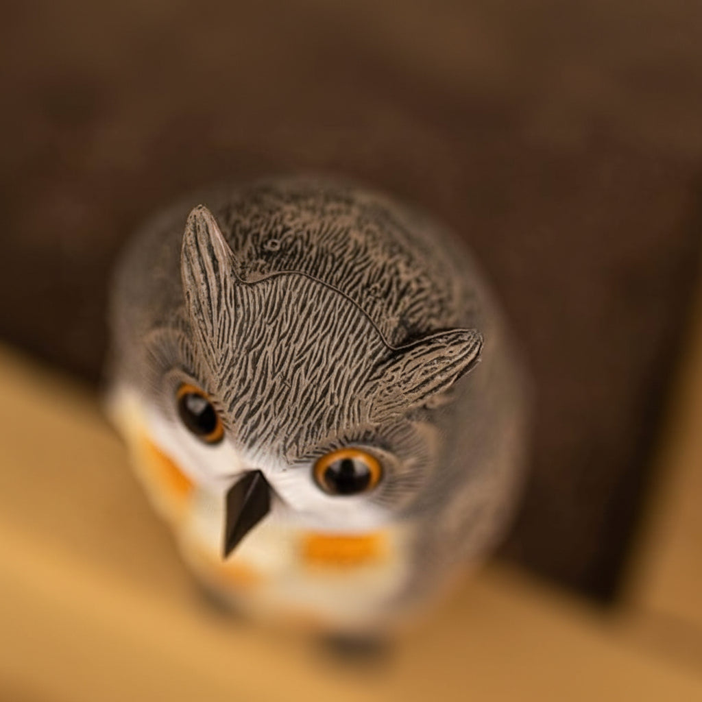 Répulsif réaliste pour oiseaux nuisibles de jardin avec tête de hibou pivotante