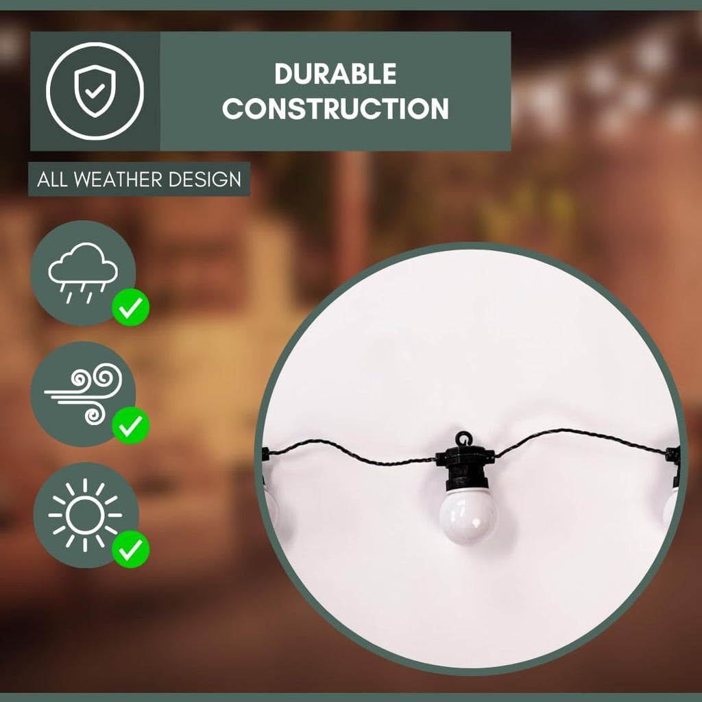 Guirlande Lumineuse Extérieure 14M Multicolore LED Raccordables