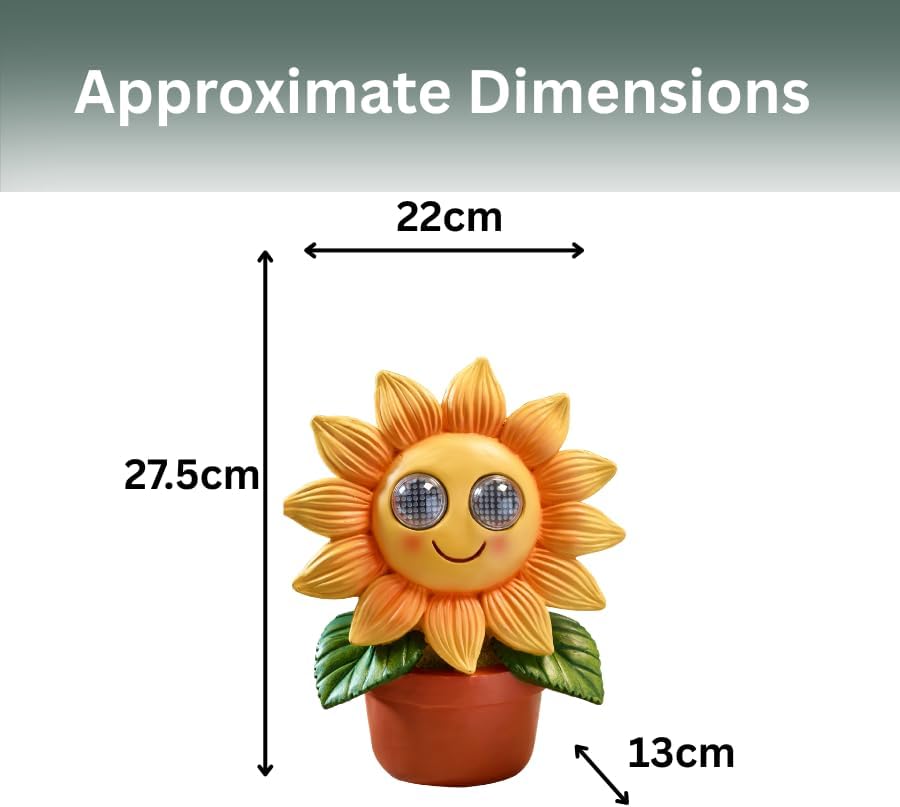 Lampe solaire de jardin Tournesol LED étanche